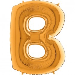 B harf altın gold folyo balon 1 metre