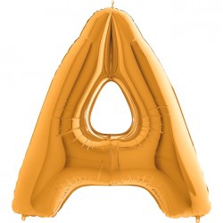 A harf altın gold folyo balon 1 metre