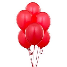 kırmızı metalik balon 8 adet